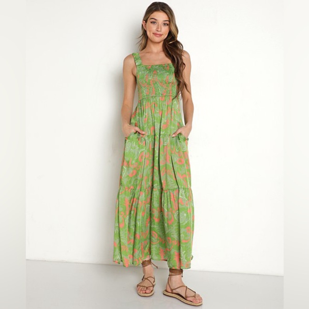 Cleobella// Julia Maxi Dress Abstract Print